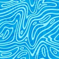 Vector Ripple Water Surface. Blue Seamless Pattern. Sea Texture. Abstract Azure Waves Background