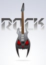 Vector rock guitar background