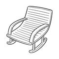 Vector of rocking chair Royalty Free Stock Photo