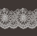 Vector Lace Ribbon Seamless Pattern.