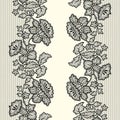 Vector Lace Ribbon Seamless Pattern. Royalty Free Stock Photo