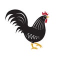 Vector of rooster design on white background. Easy editable layered vector illustration. Chicken. Animal Farm