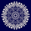 Vector rosette ornament. Ornamental mandala