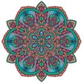 Vector round abstract circle. Mandala style.