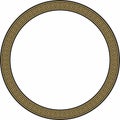 Vector round golden and black classic frame. Greek meander. Royalty Free Stock Photo
