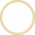 Vector round Indian patterns. National circle ornaments, borders, frames. golden decorations of the peoples of South America, Maya Royalty Free Stock Photo