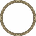 Vector round Indian patterns. National circle ornaments, borders, frames. golden decorations of the peoples of South America Royalty Free Stock Photo