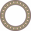 Vector round national Indian ornament.