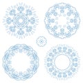 Vector round ornaments. Royalty Free Stock Photo