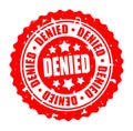 Vector round stamp DENIED Royalty Free Stock Photo