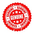 Vector round stamp GENUINE