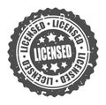 Vector round stamp LICENSED Royalty Free Stock Photo