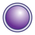 Vector round violet button