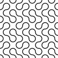 Seamles pattern of Peano round line design Royalty Free Stock Photo