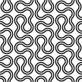Repeating pattern of Peano round line design Royalty Free Stock Photo