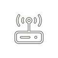 Vector router modem illustration