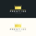 vector royal crown icon set Royalty Free Stock Photo