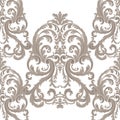 Vector Royal floral damask baroque ornament pattern element