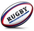 Vector rugby ball isolated illustration Royalty Free Stock Photo