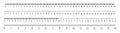 Vector rulers set. Measure scales with cm and inch. Metric tapes with centimeters, millimeters. Icons of flat vertical chart lines