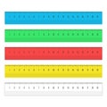 Vector rulers set. Royalty Free Stock Photo