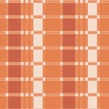 Vector Saffron plaid repeat seamless pattern background. Digital textile print and pattern.