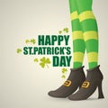 Vector saint patrick day background Royalty Free Stock Photo