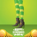 Vector saint patrick day background Royalty Free Stock Photo