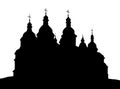 Vector Saint Sophia Cathedral in Kiev, Ukraine Royalty Free Stock Photo