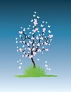 Vector sakura tree