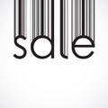 Vector sale background. Barcode style Royalty Free Stock Photo