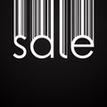 Vector sale background. Barcode style Royalty Free Stock Photo