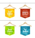 Vector sale labels set Royalty Free Stock Photo