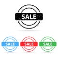 Vector sale stamps