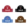 Vector Sale Tags labels: templates in the style of Royalty Free Stock Photo