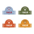 Vector Sale Tags labels: templates in the style of Royalty Free Stock Photo