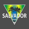 Vector Salvador razil emblem Tee Design logo Sign