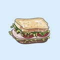 Vector Sandwich illustration.