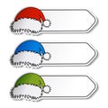 vector Santa hat with label