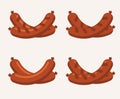 Vector sausage icons