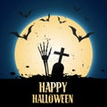 Vector scary halloween design