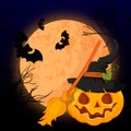 Vector of a Scary Halloween Design Royalty Free Stock Photo