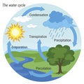 Water Cycle colour Royalty Free Stock Photo