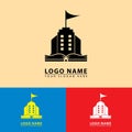 vector school buildings logo icon