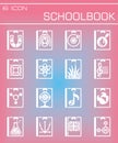 Vector Schoolbook icon set