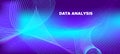 Vector Science Flyer. Matrix Background. Violet Royalty Free Stock Photo