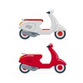 Vector scooter illustration.