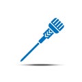 Vector screwdriver solid icon white background