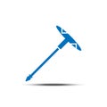 Vector screwdriver solid icon white background