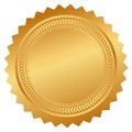 Vector seal certificate Royalty Free Stock Photo